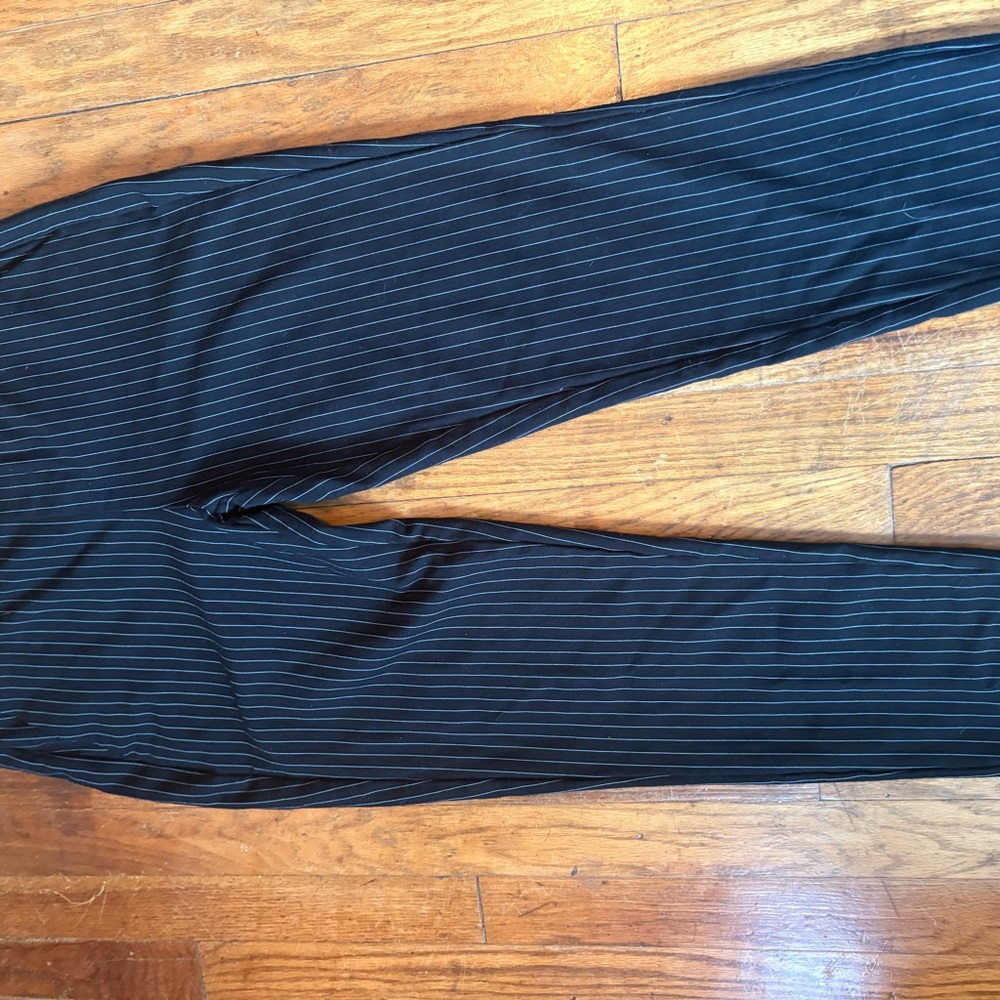 Womens Liverpool Black Pinstripe Pants